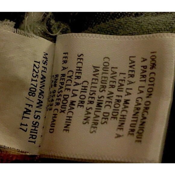 Toad & Co Flannel Shirt Size Large Flannagan Slim Fit Organic Cotton Plaid - Picture 6 of 7